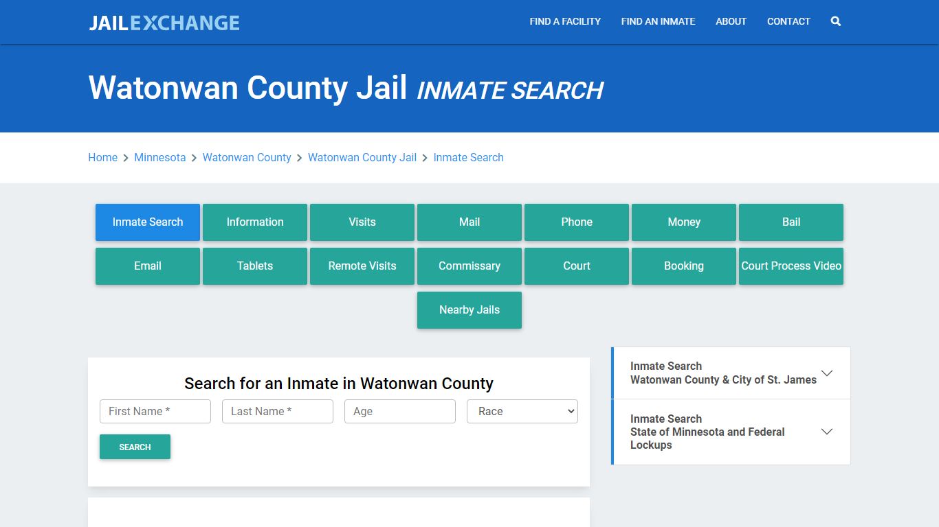 Watonwan County Jail, MN Inmate Search: Roster & Mugshots